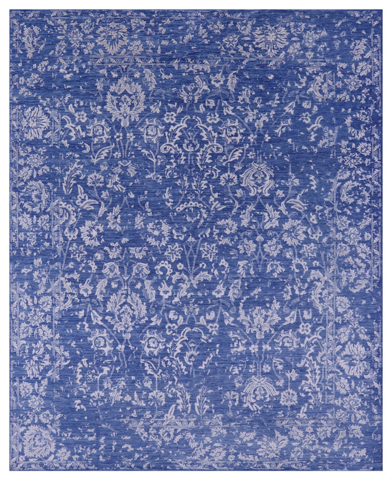 8' 0" X 10' 1" Persian Wool & Silk Hand Knotted Rug - Q15798