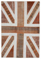 Rug N Carpet - Handwoven Oriental 6' 8'' x 9' 11'' Flag Patchwork Rug