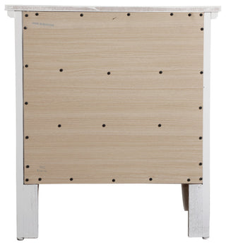 Whitley 3-Drawer Nightstand, White