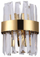 LED Crystal Wall Fixture for bedside., Chrome