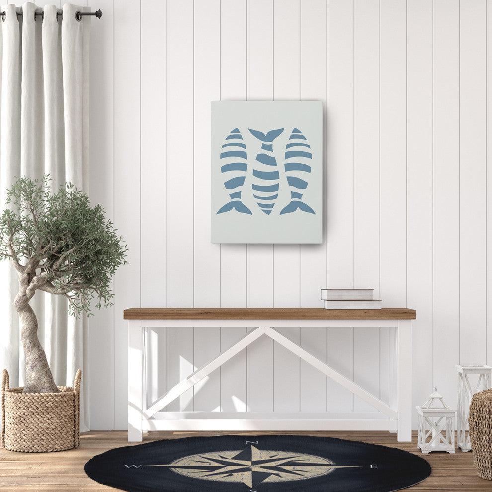 Compass Nautical Chenille Rug