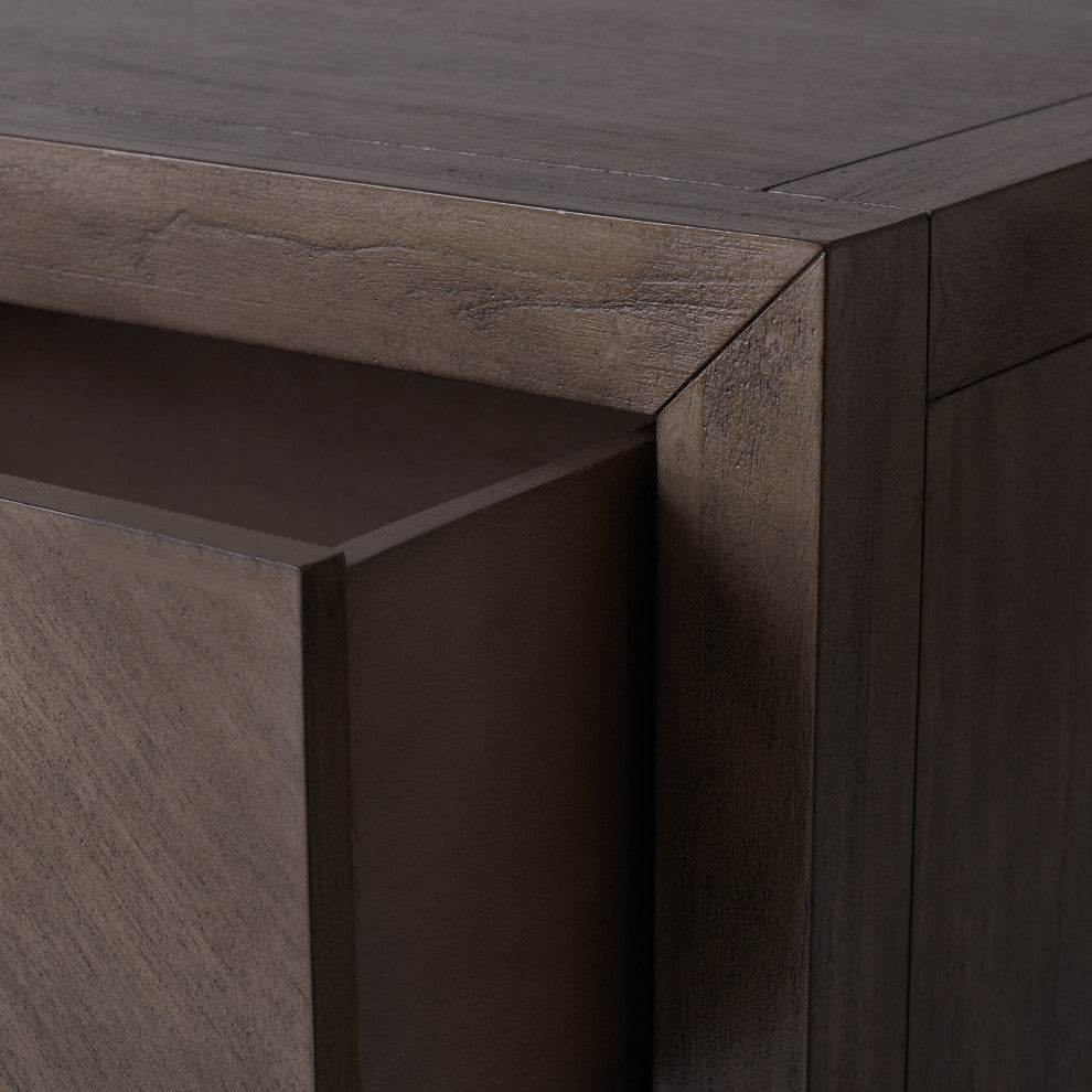 Safavieh Couture Steve 2 Drawer Wood Nightstand, Light Brown
