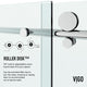 VIGO Elan E-Class Frameless Sliding Shower Enclosure, Chrome, 35" D X 46" W X 76" H, Without Base