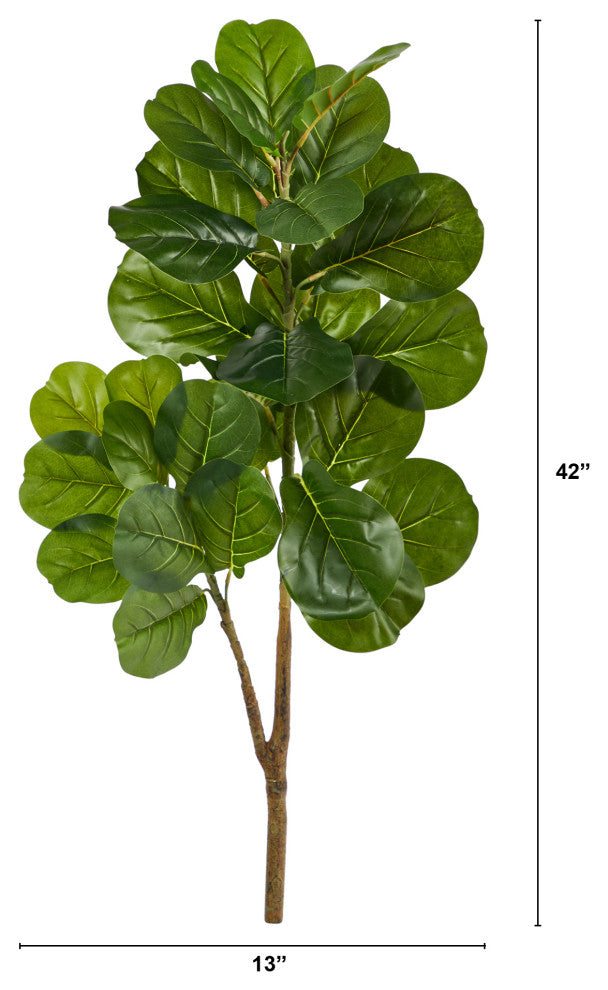 3.5' Fiddle Leaf Fig Artificial Tree, No Pot