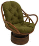 48"X24" Solid Outdoor Spun Polyester Swivel Rocker Cushion, Avocado