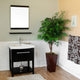 27.5" Single Sink Vanity, Wood, Black