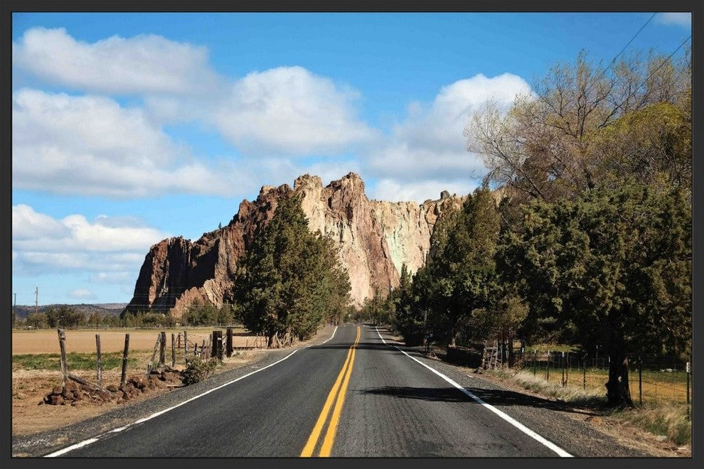 "On the Road Again" Floater Framed Painting Print on Canvas, 36"x24"