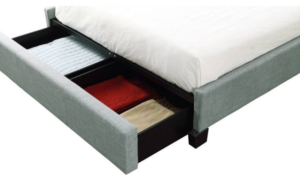 Modus Geneva Queen Ariana Storage Bed, Bluebird