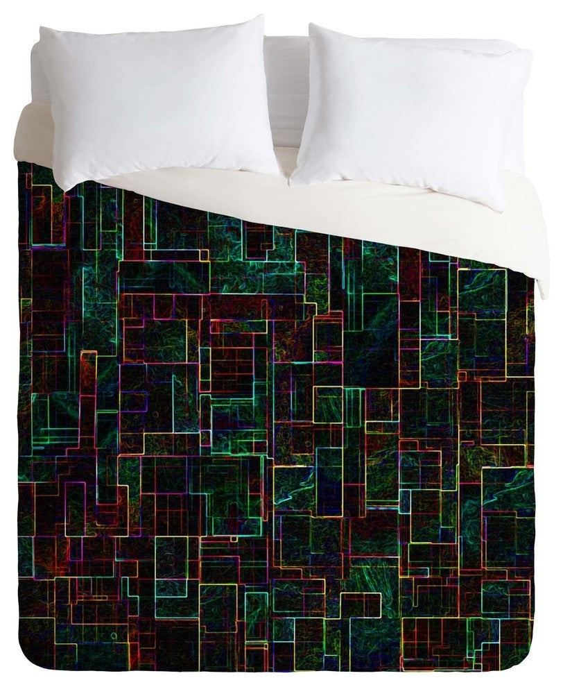 Deny Designs Jacqueline Maldonado Matrix Duvet Cover - Lightweight
