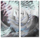 Painted Petals XLVIII Canvas Wall Art, 16"x16" 2-Panels