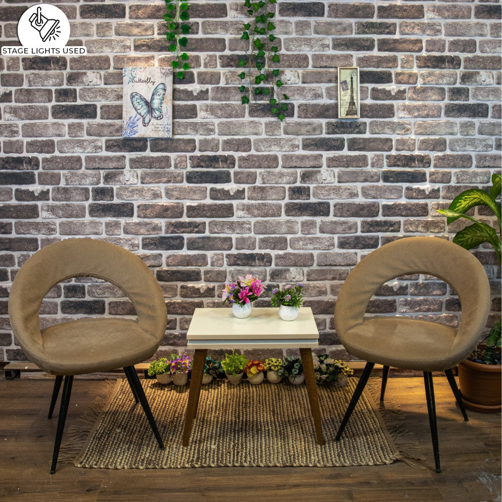 Faux Brick 3D Wall Panels, Gray Black, Sample 10x10"
