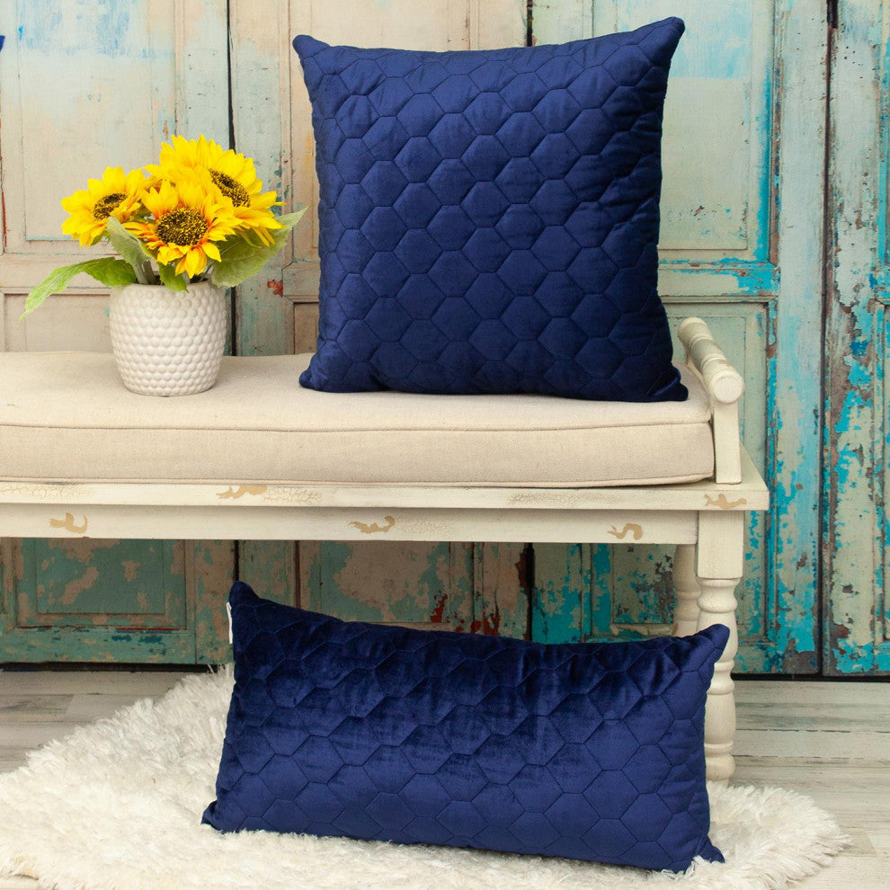 Parkland Collection Bazyli Blue Throw Pillow, Square