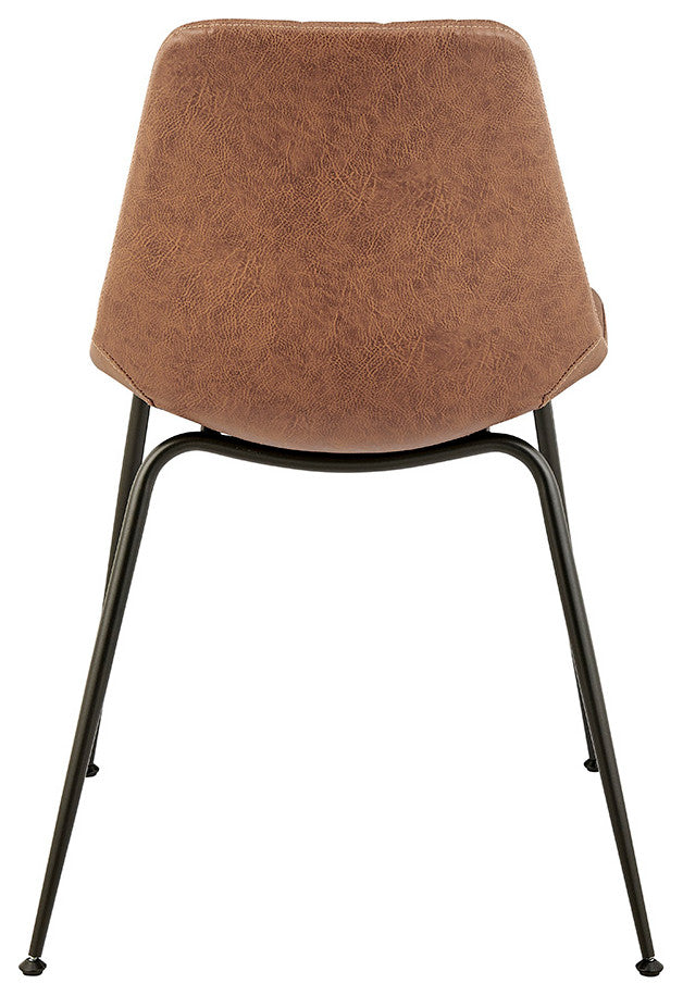 Robert PU Counter Stool,, Set of 4, Umber Brown, Dining Side Chair, Faux Leather