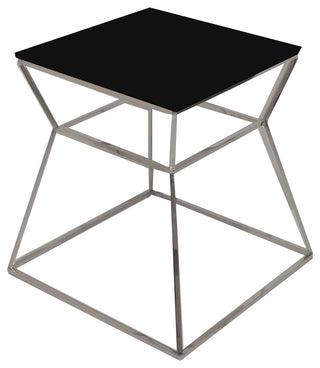 Prism Side Table, Material: Glass, Black