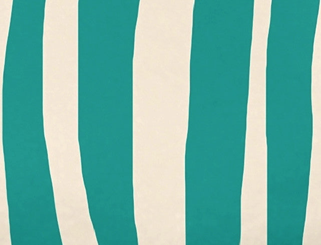 Wood Stripe Geometric Print Bath Towel, Jade