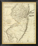 "State of New Jersey, 1796" Framed Canvas Giclee by John Reid, 34x40"