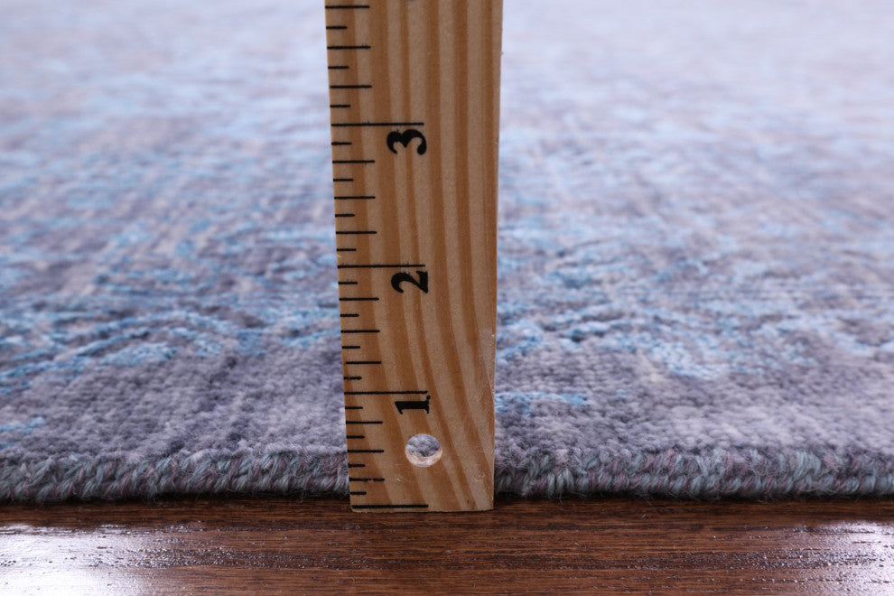8' 1" X 10' 4" Modern Hand-Knotted Wool and Silk Rug Q8436