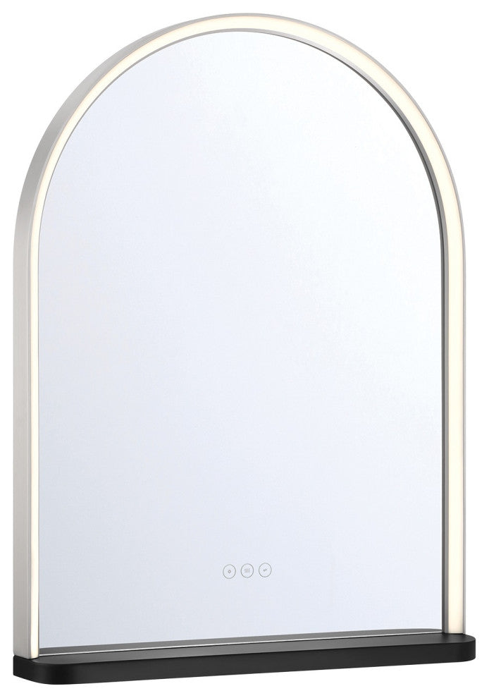 Serin, Mirror, 24"x32", Satin Nickel-Black Mix