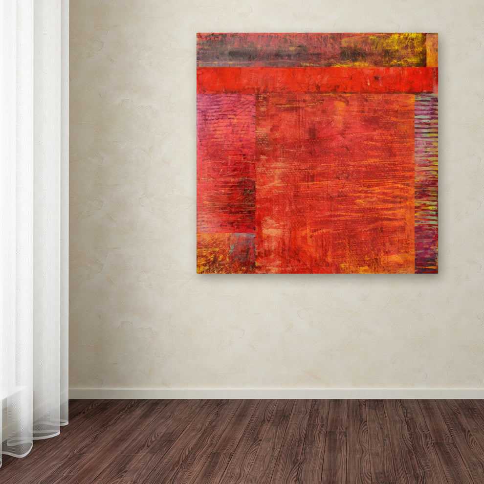 Michelle Calkins ''Essence of Red 2'' Canvas Art, 18x18
