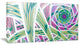 Purple Fractal Endless Tunnel, Abstract Canvas Art Print, 32x16