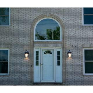 Smith 1-Light Modern Indoor/Outdoor Wall Sconce, Textured Black, 8.5"wx8"hx9.25"d