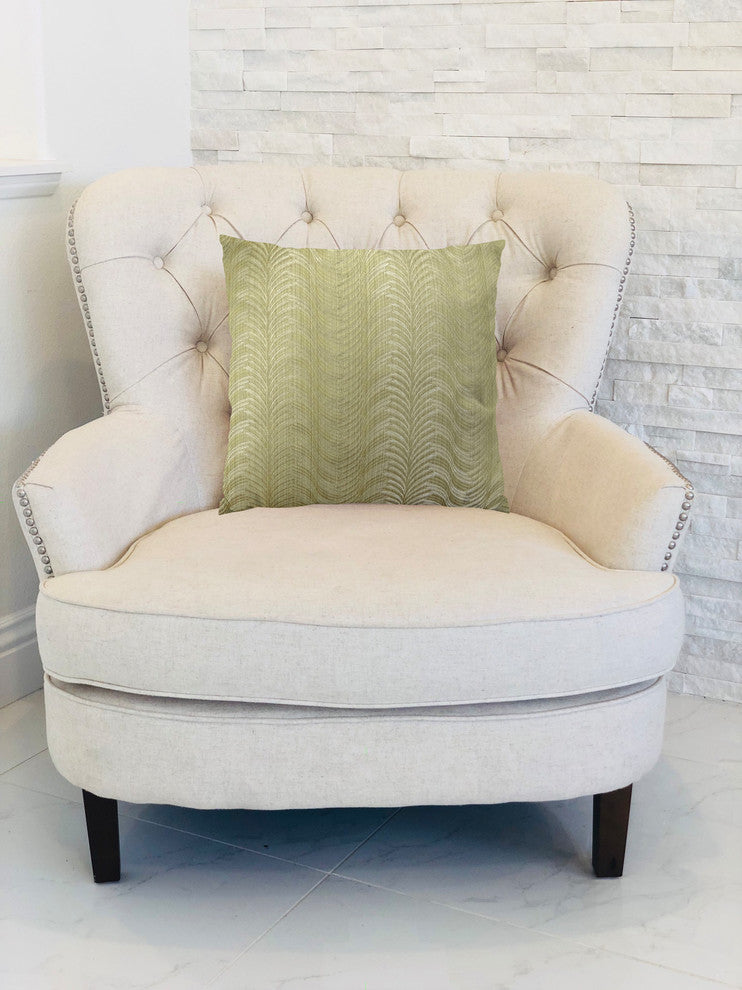 Plutus Delicate Waves Handmade Throw Pillow, 18"x18"