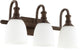 Richmond 3-Light Vanity Fixture, Polished Nickel