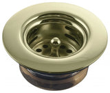 Midget Duo Post Style Bar Strainer In Oil Rubbed Bronze, Polished Brass