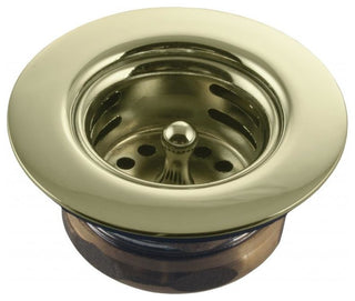 Midget Duo Post Style Bar Strainer In Oil Rubbed Bronze, Polished Brass