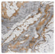 Safavieh Horizon Shag Hzn890D, Shag Rug, Gray and Gold, 6'7"x6'7" Square