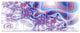 Beautiful Extraterrestrial Life Cells, Floral Canvas Print, 83"x32", 7 Panels