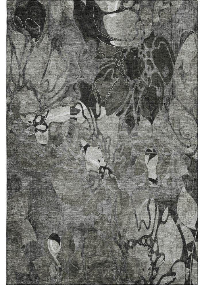 Premium Machine Washable Mayfield AMF558 Gray 5' x 7'6" Rug