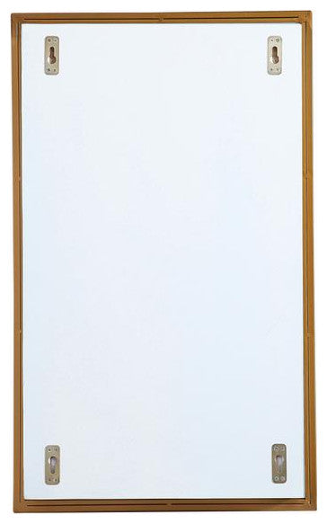 Metal mirror medicine cabinet 17 inch x 28 inch in Brass