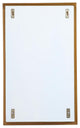 Metal mirror medicine cabinet 17 inch x 28 inch in Brass