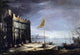 Antonio Stom Capriccio of a Port Scene With a Classical Arch Wall Decal