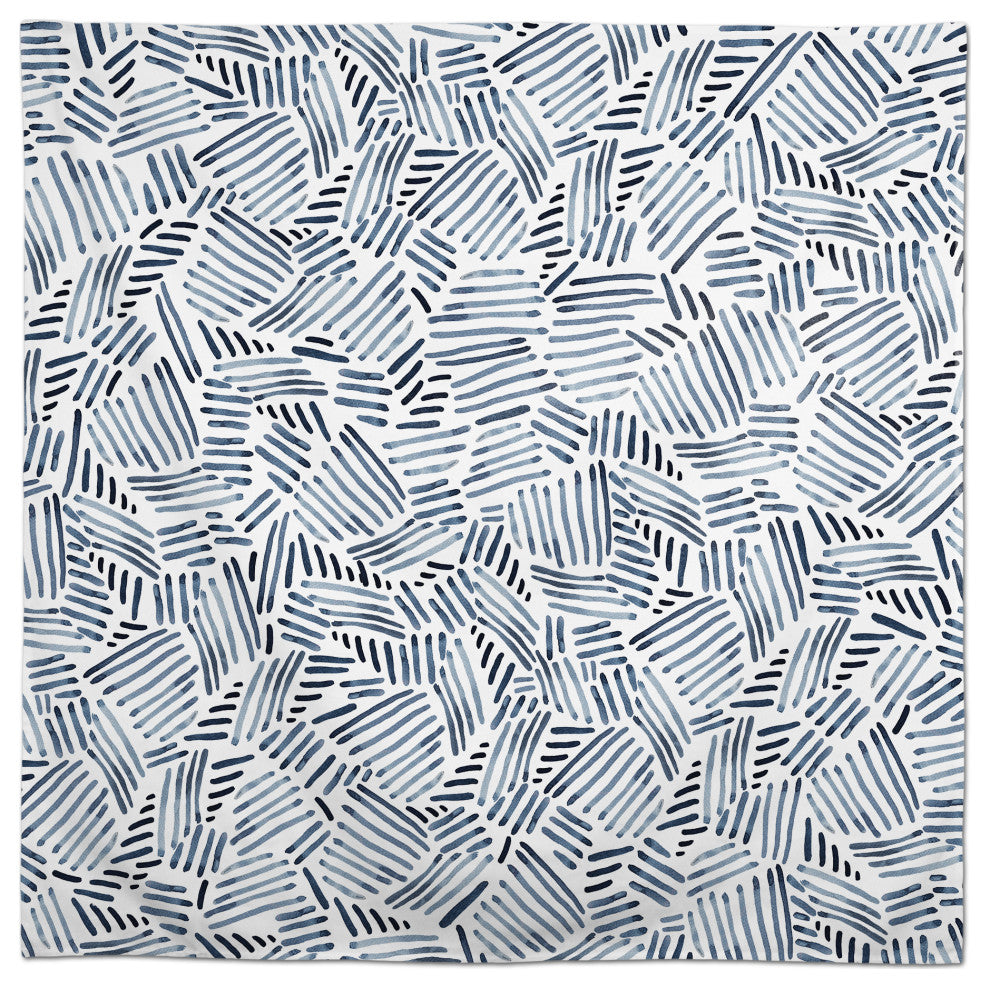 Watercolor Navy Pattern 58x58 Tablecloth
