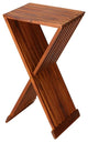 Bare Decor Taj Folding Plantstand End Table, Solid Teak Wood, 28" High