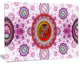 Pink Psychedelic Relaxing Art, Abstract Canvas Art Print, 40x30