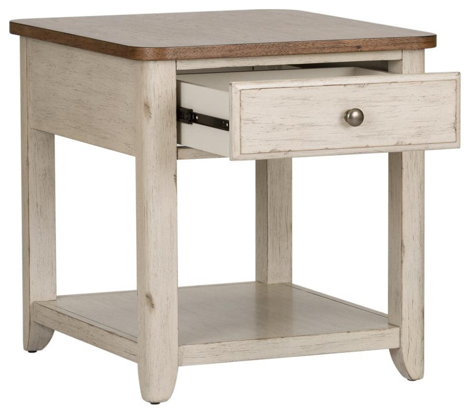 End Table with Basket