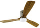 52" 3-Blade LED Chandelier Ceiling Fan, Remote Control and Light Kit, Brown
