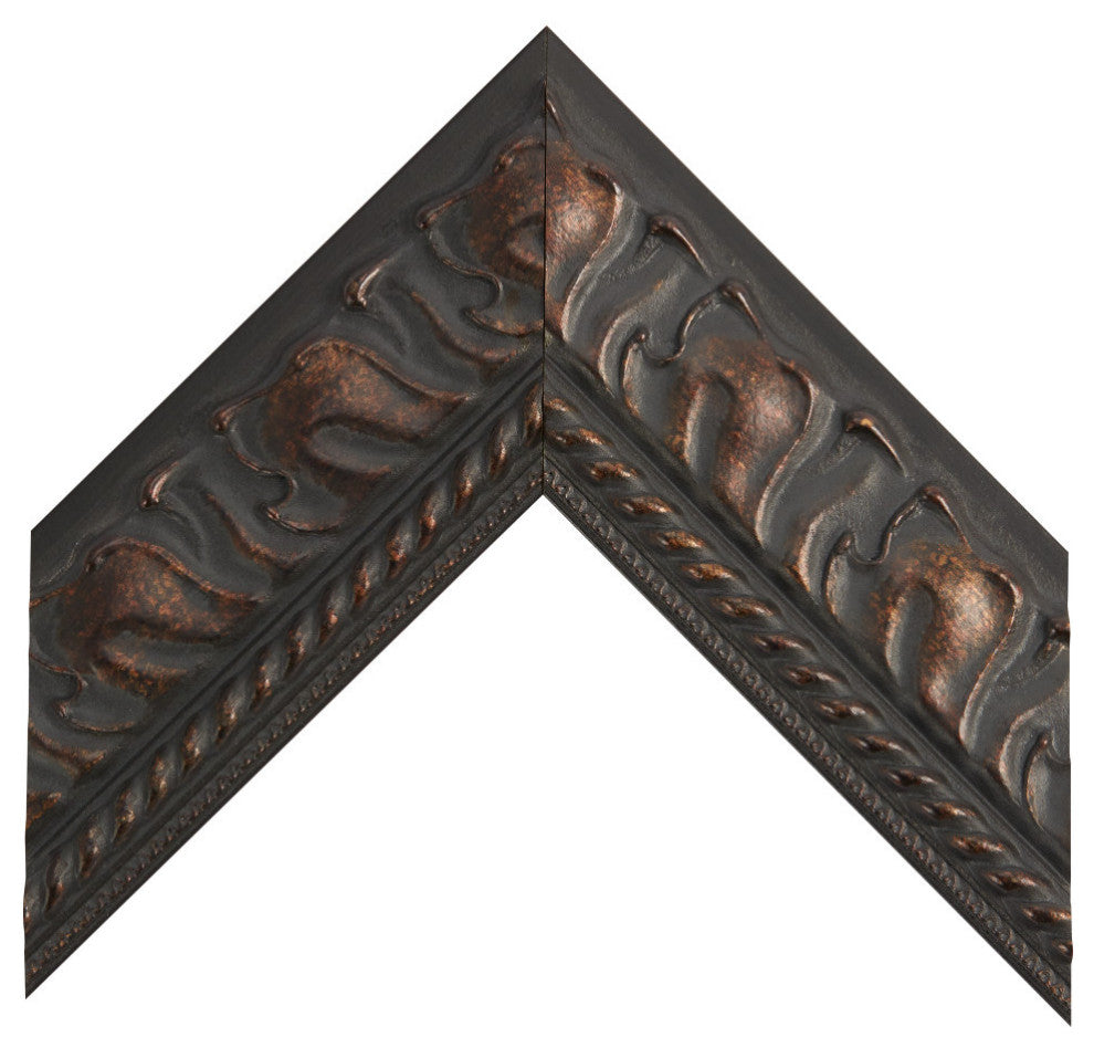 Hillsborough Framed Wall Mirror, Bronze, 20"x48"