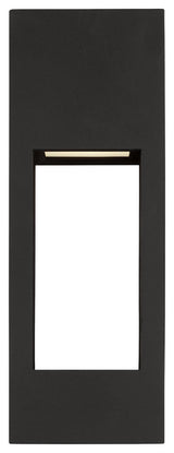 Testa Medium LED Outdoor Wall Lantern, Black