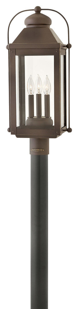 Hinkley Lighting 1851 Anchorage 120v 3 Light 24.25" Tall Heritage - Aged Zinc