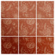Deny Designs Pimlada Phuapradit Sienna Floral Linework Wood Wall Mural, 4'x4'