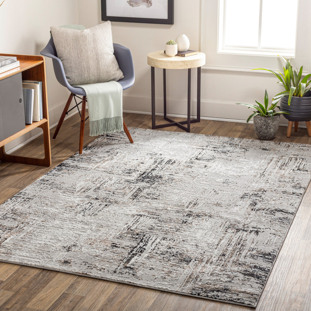 Allegro ALG-2322 Modern Gray 9'2"x12' Area Rug