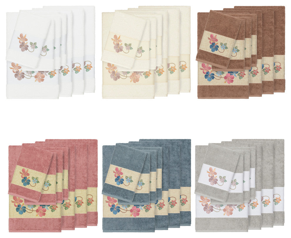 Caroline 8 Piece Embellished Towel Set