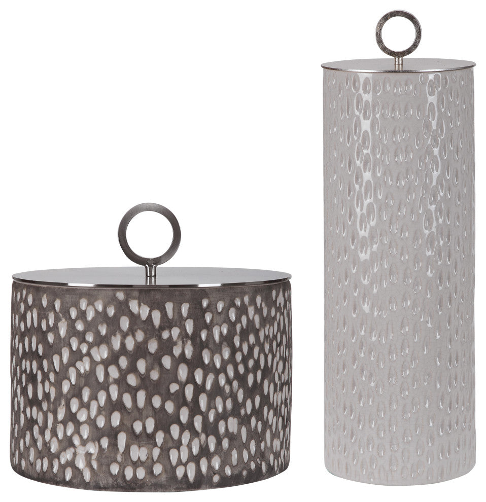 Uttermost Cyprien Ceramic Containers, 2-Piece Set