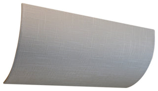 Moderne Vanity Light Cover Conversion Kit, 20"W White Textured Fabric Shade - DI