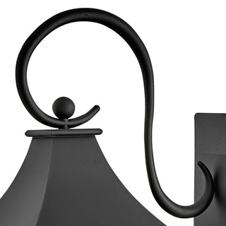 Hinkley Chapel Hill Large Wall Mount Lantern, Museum Black