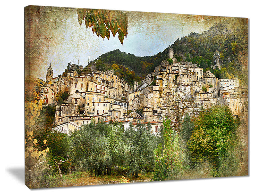 "Old Italian Villages" Canvas Print, 20"x12"